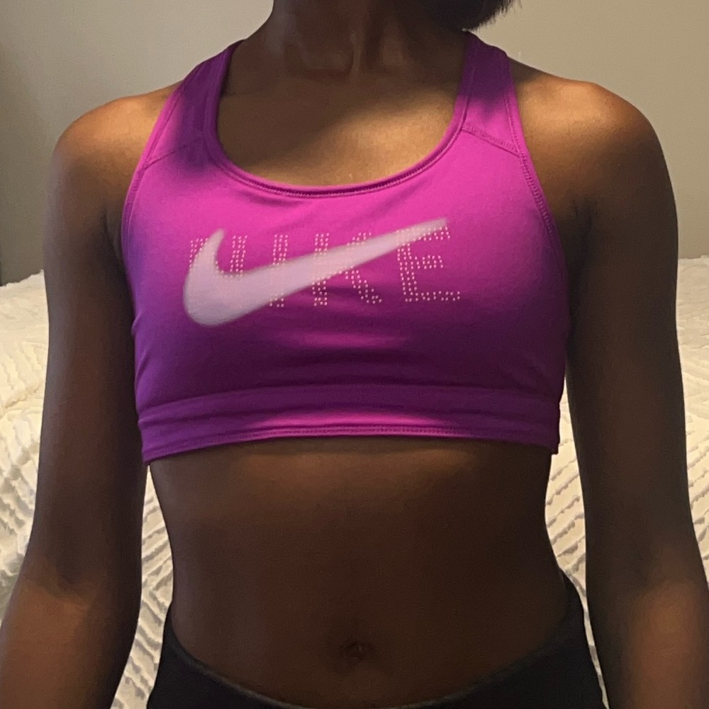 Pink & Purple Nike reversible girls sports bra.